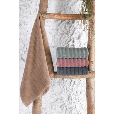 Ensemble de 4 serviettes 100% coton Tazmin