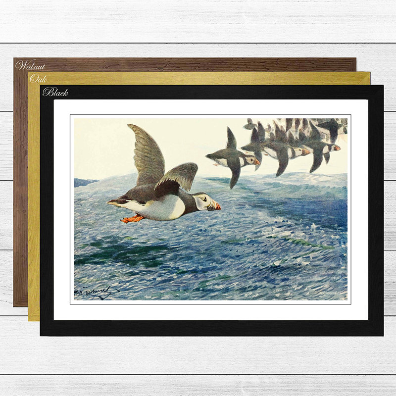 Wilhelm Kuhnert - Single Picture Frame Painting, Oak
