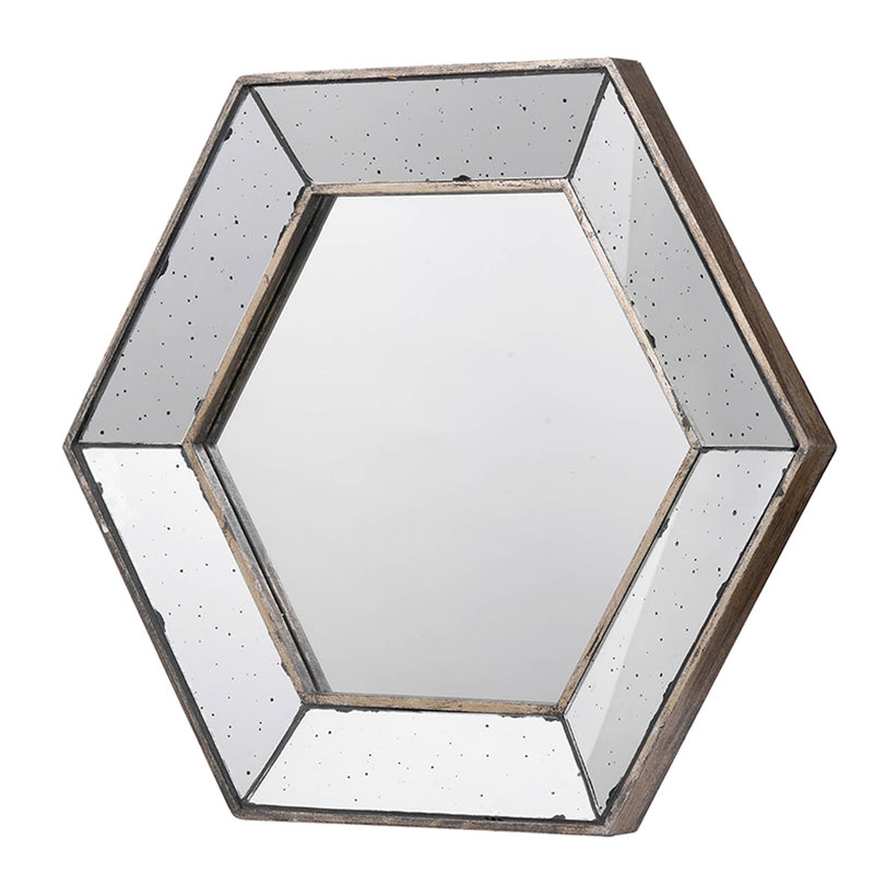 Miroir mural 21 "X 18" Hexagon