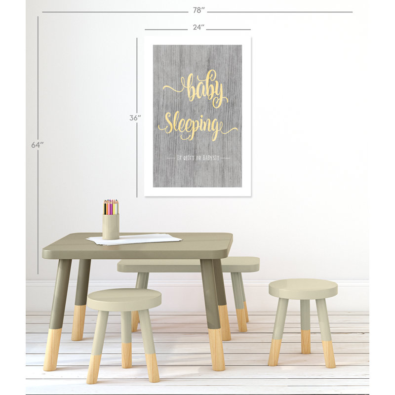 Rolled Baby Sleeping Paper Print, 36" H x 24" W x 1" D