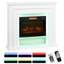 Metro Lane 105cm W White Electric Fireplace