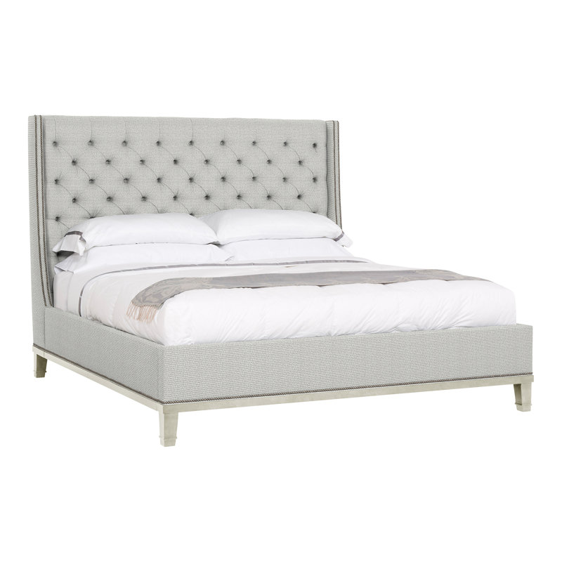 Michael Weiss Upholstered Wingback Bed, Callaloo Cotton, Wrenn