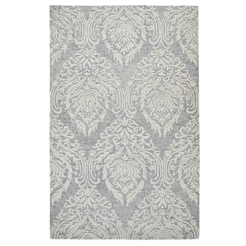 Andi-Louise Damask Handtufted Area Rug, Rectangle 200 x 285cm