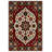 Albasa Collection Digital Print Cotton-Polyester Burgundy Colorful Moroccan Rug-1699123438