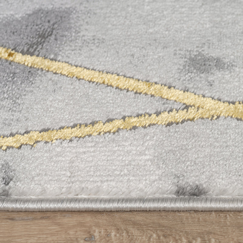 Abstract Indoor Rug, Rectangle 2'8" x 4'11"
