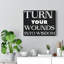 Turn Your Wounds into Wisdom 1 Piece Wrapped Canvas Wall Art-1596023311