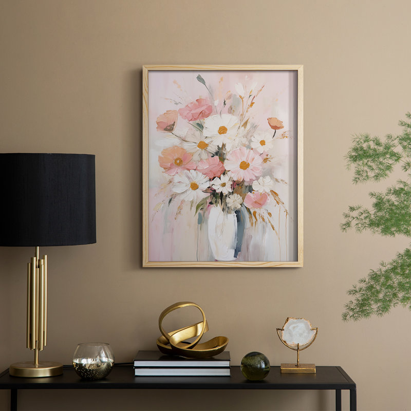Reproduction encadrée FLORAL Series CECLXVII - bois massif, H 30 po x l 24 po