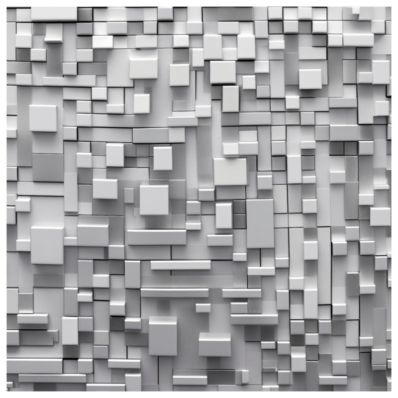 Coussins géométriques gris à double face, 14 x 14 inches