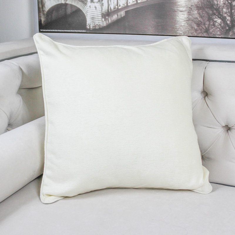 Homey Cozy Square Pillow Insert, Ivory
