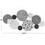 Metal wall plaque with intricate designs-71264186