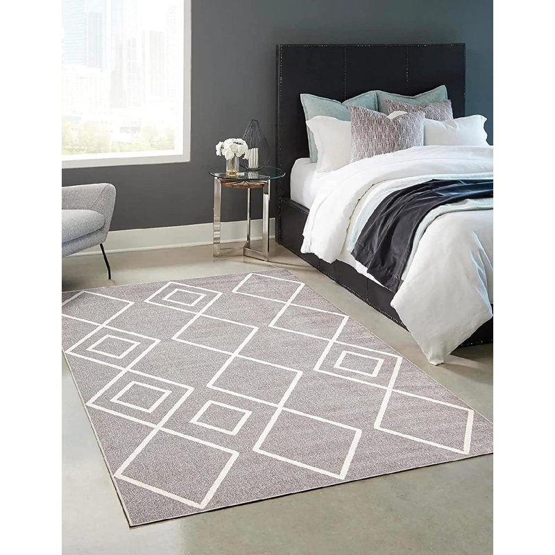 Geometric Indoor Rug, Rectangle 8' x 10'