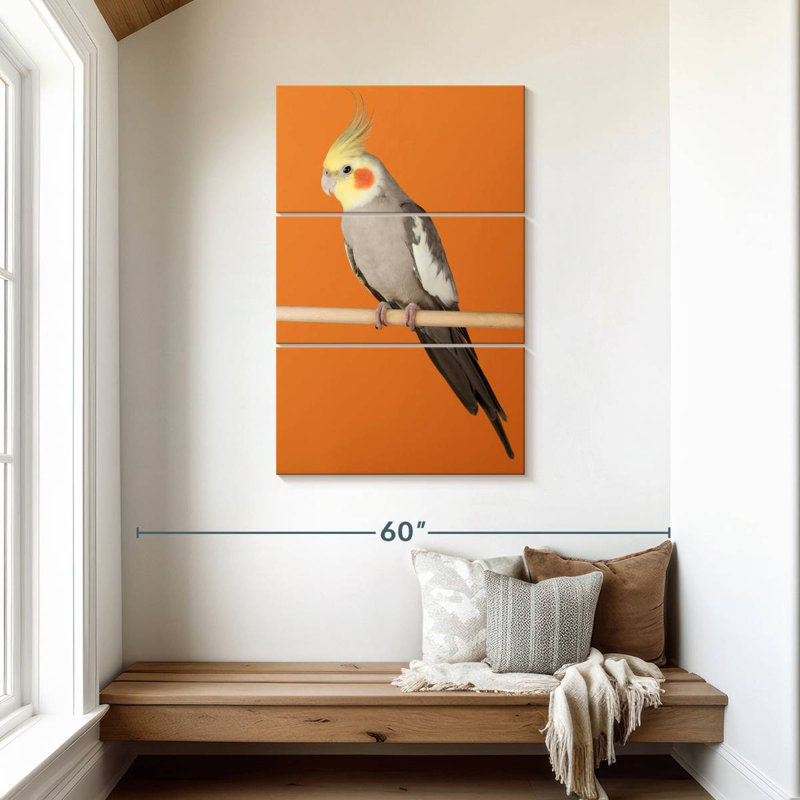 Brampt Cockatiel, 45" H x 28" W