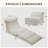 Ariunna Futon Sofa Bed, Fabric Convertible Sleeper Sofa Couch Bed, Modern Loveseat Sleeper for Living Room-92900511