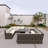 Wicker 12 - Person Patio Conversation Set with Cushions