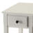 Rectangular White Accent Table - Solid Wood For Long-lasting Use And Storage With Texture Adding Depth Interest To Your Space-671955430