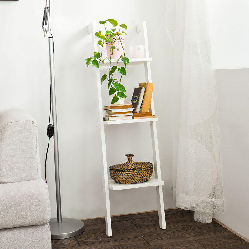 Swavar 121 cm H x 33.5 cm W Ladder Bookcase