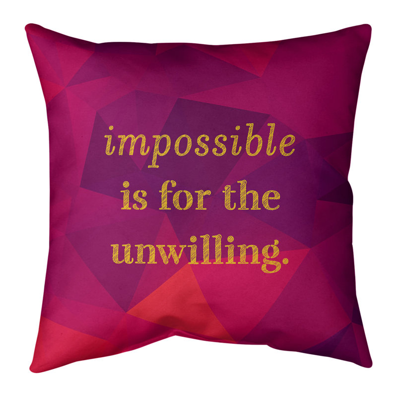 Coussin de cotation de faux gemme impossible, 14 po x 14 po, Rubellite / or