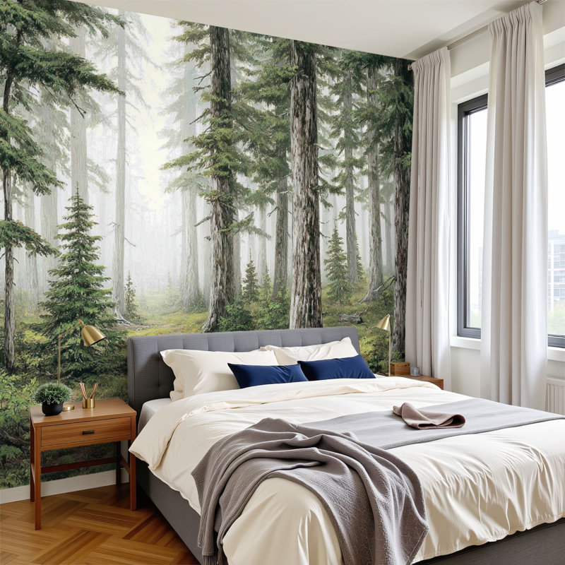 Papier peint auto-adhésif Farmhouse Rustic, L 144 po x l 100 po