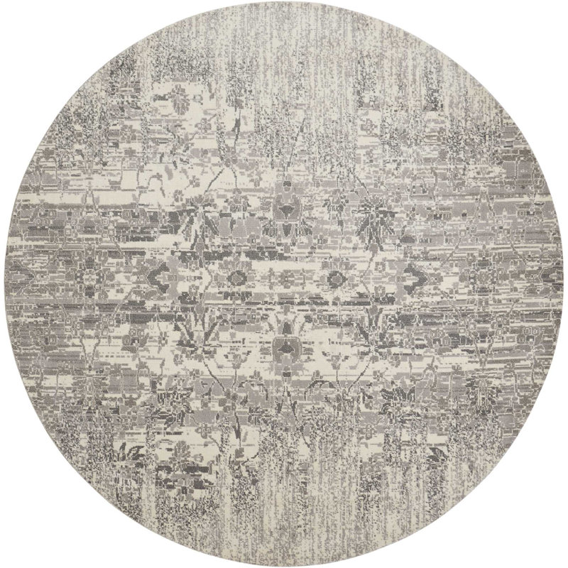 Tapis ivoire Idaville, Round 8' x 8'
