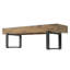 Banc en bois avec pieds en métal-131379887