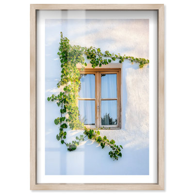 Sun Whisper II Shadowbox Print Travel Art Prints by Notoriart, Blonde Frame, 11 x 16