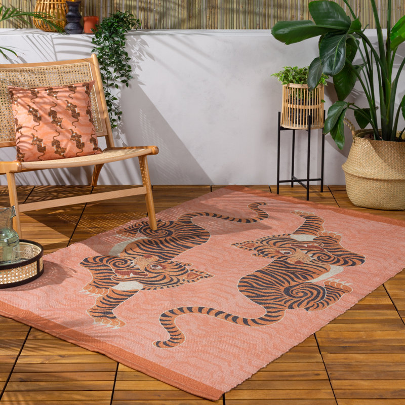 Tibetan Tiger Flatweave 120cm X 170cm Indoor / Outdoor Area Rug