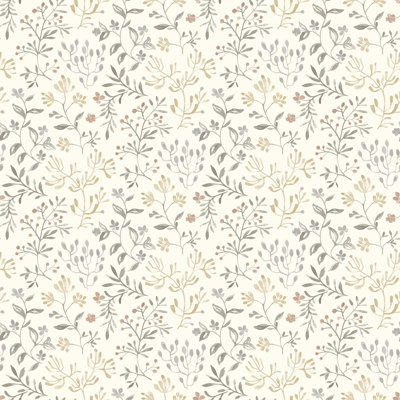 Siren Prepasted Floral Wallpaper