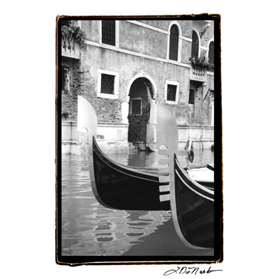 Resting Gondolas by Laura DeNardo - 1 Piece Wrapped Canvas Wall Art