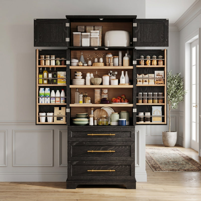 Grand garde-manger de style campagnard, Black