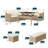 6 Pcs Navy Blue L-Shaped Patio Furniture Set All Weather Wicker Outdoor Sectional Sofa Conversation Set-569932305-569932304