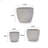 3 Pieces Ceramic Flowerpot, Modern Planter For Patio, Garden Or Windowsills-530287009