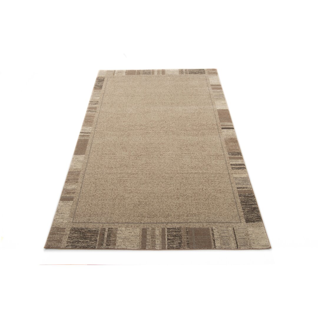 Teppich Vernon aus Wolle in Beige