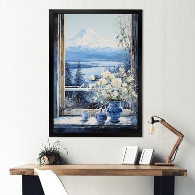 Mount Fuji In Japan Window Mountain View III - Japan Wall Art