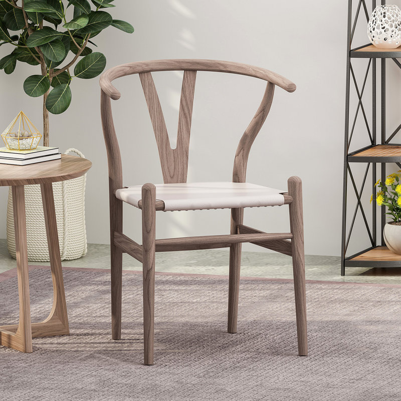 FAUTEUIL D'APPOINT, Blanc / Brun