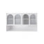 Armoire murale en verre 47,25 po à quatre portes-1210638125
