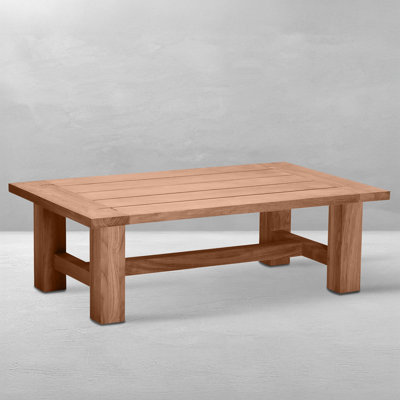 Croquet Teak Rectangular Coffee Table Natural Teak