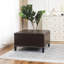 Repose-pieds de rangement carré capitonné de 29,5 po Nelda-445872161