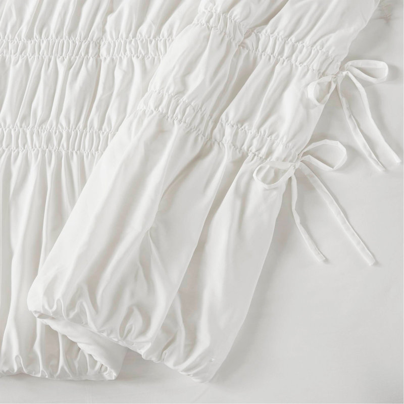 Ensemble d'édredon pour grand lit 3 pièces, Blanc