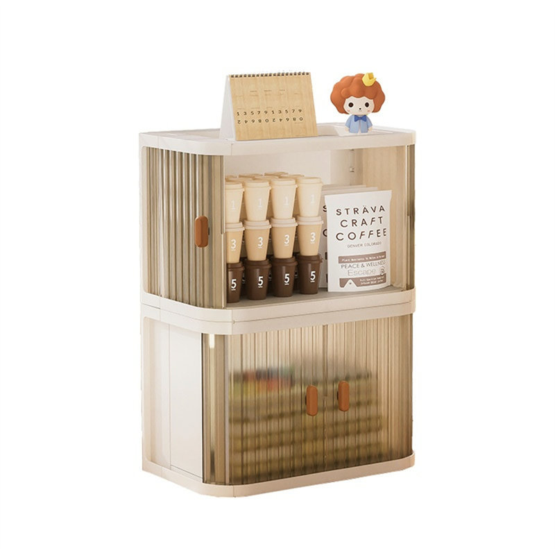 Minimalist Stackable Desk Organizer, Transparent