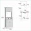 Garde-manger, 3 portes blanches avec tiroir et amp; Tablette pour micro-ondes | Bois manufacturé | Tiroirs inclus