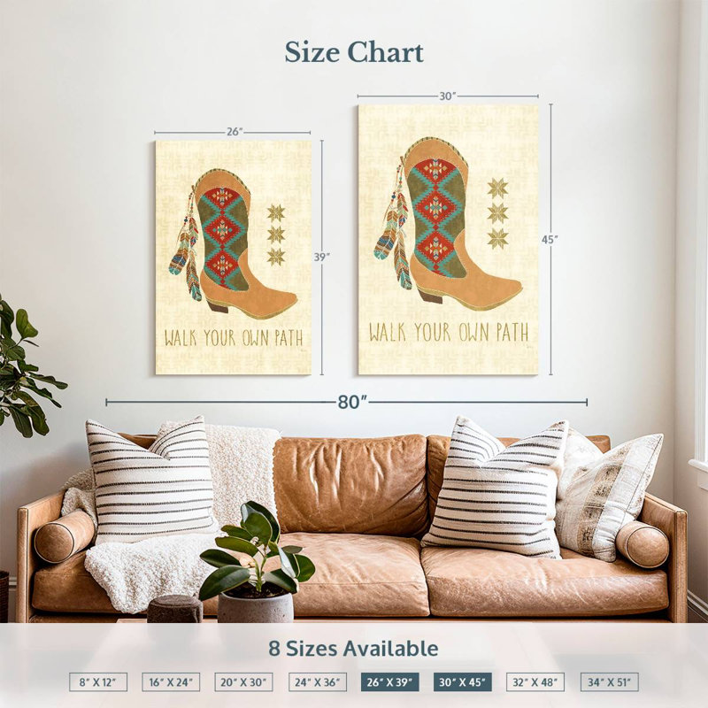 Lelar Southwest At Heart III, H 39 po x l 26 po