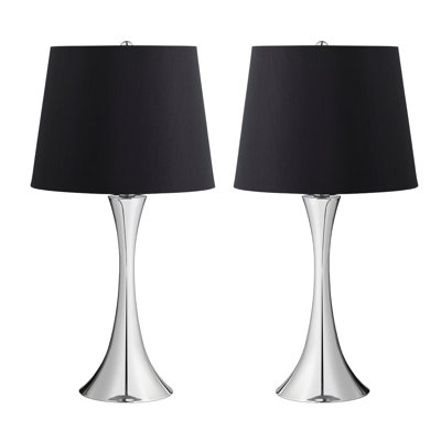Set Of 2 Metal Table Lamp With Shade