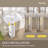 24'' W x 19'' D Pedestal Bathroom Sinks Combo White  Vitreous China Rectangular Ceramic Vessel Sink