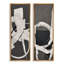«Modern Modern Black & White Abstract Line Composition», ensemble de 2 reproductions d'art encadrées sur toile 60 po x 20 po x 2 pièces, 60 po x 30 po x 2 pièces-1755501280-1755753624