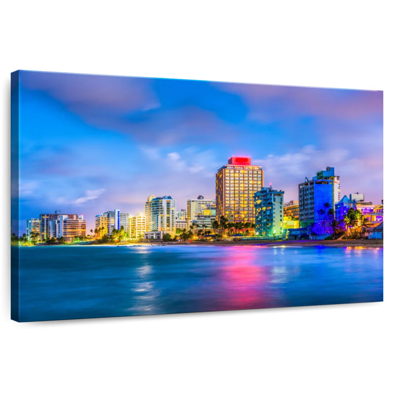 Ravi San Juan Colorful Night Lights, 20" H x 30" W