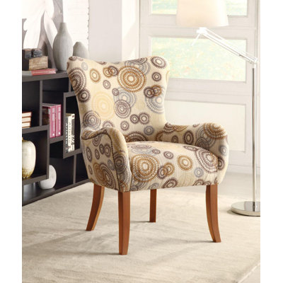 Malwae Upholstered Swivel Accent Chair Burnt Orange