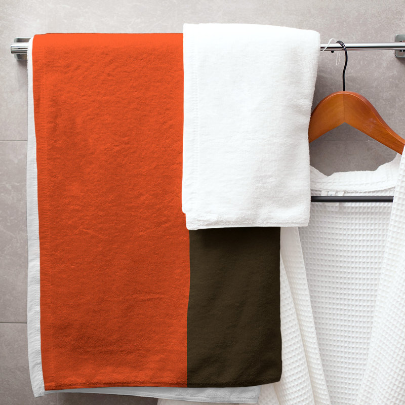 Bath Towel, Light Orange/Brown