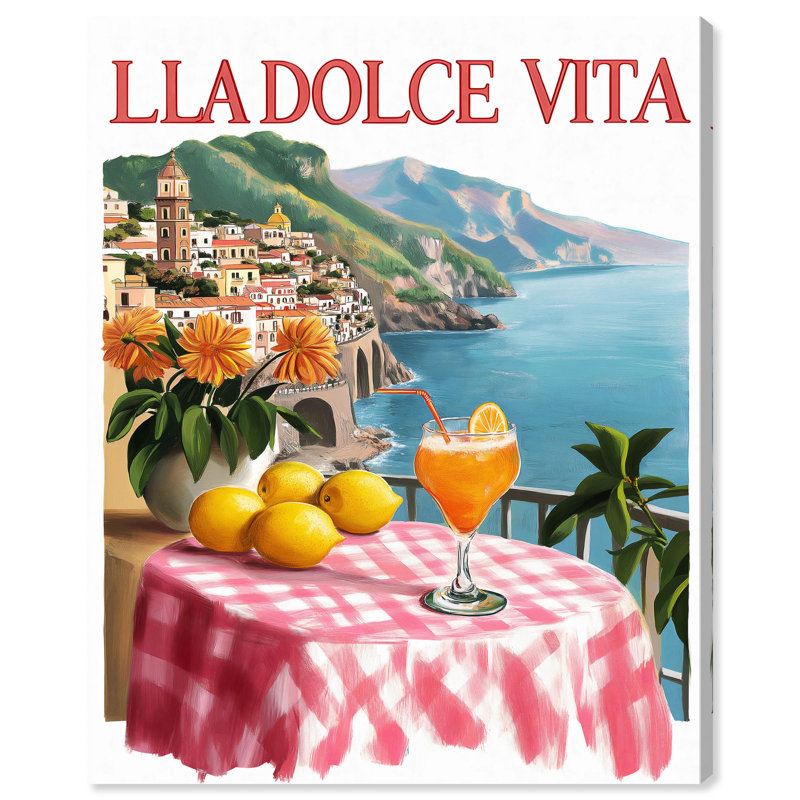 Impression sur toile Dolce Vita, Toile tendue avec châssis, H 36 po x l 30 po