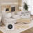 Rogel Upholstery Sleeper Sectional Sofa With Storage Space Usb Port And 2 Cup Holders-339209321