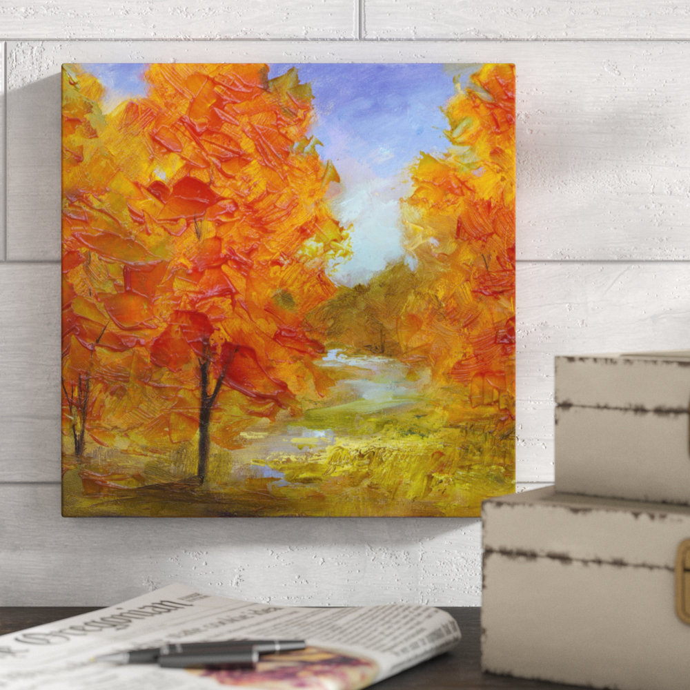 'Burst of Autumn Color' Painting on Canvas Andover Mills™